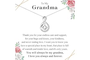VOSAP Gifts for Nan Nana Nanny Granny Grandma, Infinity Pendant Necklace Gifts for Women, Great Mothers Day Gifts Birthday Gifts Christmas Gifts for Women
