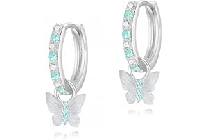 Schmuck Mädchen Kinder Schmuck Nickelfrei Hypoallergen 925 Sterling Silber mit Schmetterling Anhänger inkl. Eleganter Geschenkverpackung