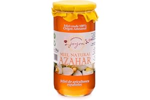 JOYRA SABOR NACIONAL Miel Cruda, 100% MIel Pura de Abeja. Natural y Artesanal. 11 Variedades de sabores, APICULTURA ESPAÑOLA. Sin Pasteurizar, conservan Polen, Enzimas y Antioxidantes. (1 KG, Miel de Azahar)