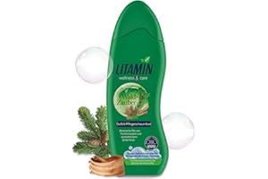 Litamin Schaumbad Waldzauber 750ml – mit ätherischen Ölen von Fichtennadeln & Zedernholz – cremiger Badezusatz für entspannende Wellness-Momente