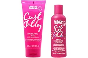 Umberto Giannini Curl Jelly Scrunching Jelly 200ml and Curl Jelly Shine Leave In Conditioner Duo 180ml Vegan & Cruelty Free
