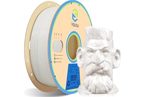 Yousu Filamento PVB 1.75 mm，Filamento para Impresora 3D，Soluble en Alcohol，Precisión Dimensional +/- 0.02 mm，Filamento de Impresión 3D para Impresora 3D FDM，Carrete de 1kg，PVB Blanco