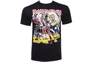 ROCK Iron Maiden T Shirt Number of The Beast New Official Licensed Mens Unisex Black