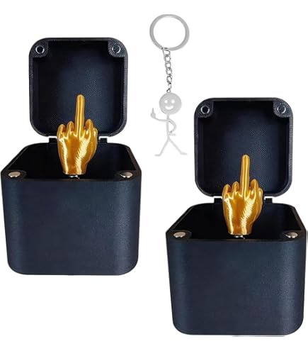 Scherzo Dito Medio Nella Scatola - 2 Pezzi Con Portachiavi, Regalo Divertente E Sorpresa - Foto 4