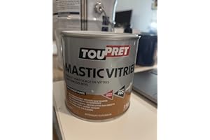 Toupret LSMABLA01 Mastic Vitrier 1 Kg, Blanc
