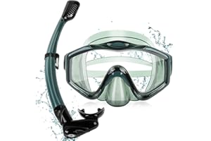 KUYOU Schnorchelset Erwachsene Tauchmaske Taucherbrille mit Schnorchel Volltrocken für Herren und Damen Anti-Leck & Anti-Fog