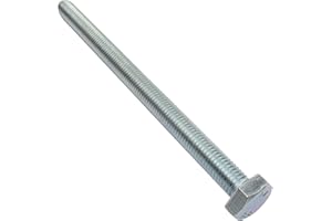 AERZETIX - Juego de 10 Pernos M10x150 - Cabeza Hexagonal - Ø10x150mm - DIN 933 - Clase 8.8 - Acero galvanizado - Bricolaje - Herramienta de montaje/Ferretería - C47368