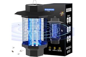 RJEDL Zanzariera Elettrica da Esterno, 18W 4200V UV Lampada Zanzare, Trappola Led a stelo, Lampada Antizanzare, Trappola per Insetti per uso Interno ed Esterno