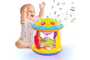 KALOISYHE Baby Spielzeug Mädchen Junge Drehender Projektor 12 18 Monate mit Musik/Licht Kinderspielzeug ab 1 2 jahr Kinder Babyspielzeug Geschenk Frühes Lernen für Kleinkind