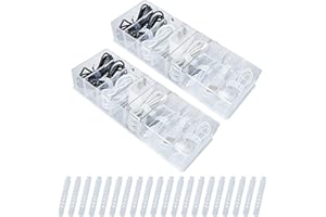 YoniYa 8 Griglie Scatola di Immagazzinaggio per Cavi Dati Custodia Cavi Organizzatore Organizer Cavi Trasparente con 20 Fascette per Scrivania Ufficio（25.5x9x5cm）
