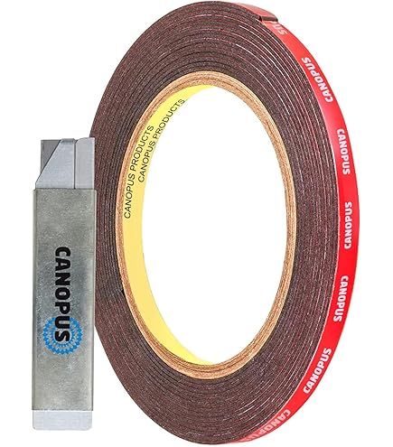 KLEBESHOP24 Dubbelzijdige plakstrips van schuimrubber, extra sterk klevend, voor montage van langwerpige voorwerpen, ook op ruwe ondergrond, 1 mm dik, 9 mm x 140 mm, 20 stuks