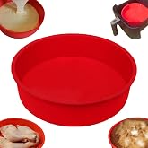Silicone Air Fryer Mould 20 cm &ndash; Compatible with COSORI 5.5/6.4 L | Air Fryer - Round Pastry Tray for Cake, Cake, Quiche, Ome