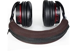 SODOROUS ATH M50X Kopfbandabdeckung, Ersatz-Kopfbandschutz, kompatibel mit Audio Technica M30 M40 M50 M50X M50S M40X M20X M30X Kopfhörer (Braun + kein Werkzeug erforderlich)