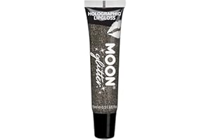 Moon Glitter – Holografisches Glitzer-Lipgloss - 15ml - Schwarz