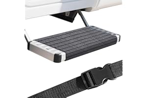 GoldOars Tappetino Gradini Camper Antiscivolo con Fibbie Regolabili Coprigradini, Grigio