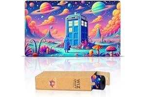WIZCRAFT GAMING Wizcraft Tardis in Space (Stitched) - Doctor Who, MTG Playmat - Compatible with Magic The Gathering Playmat - Play MTG, YuGiOh, TCG - Original Play Mat Art Designs & Accessories