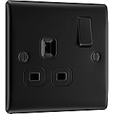 BG Electrical Double Switched Power Plug Wall Socket, Nexus 800 Series, White Moulded, Round Edge, 13A, 822 In Manama, Bahrain