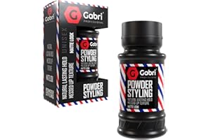 G GABRI Gabri Hair Styling Powder Wax 21g, Volumizing Thickening Dust Powder, Flexible Hold, Matt Look, Maximum Control, Texturising Powder for Men & Woman (Matte Look, 21 g (Pack of 1))