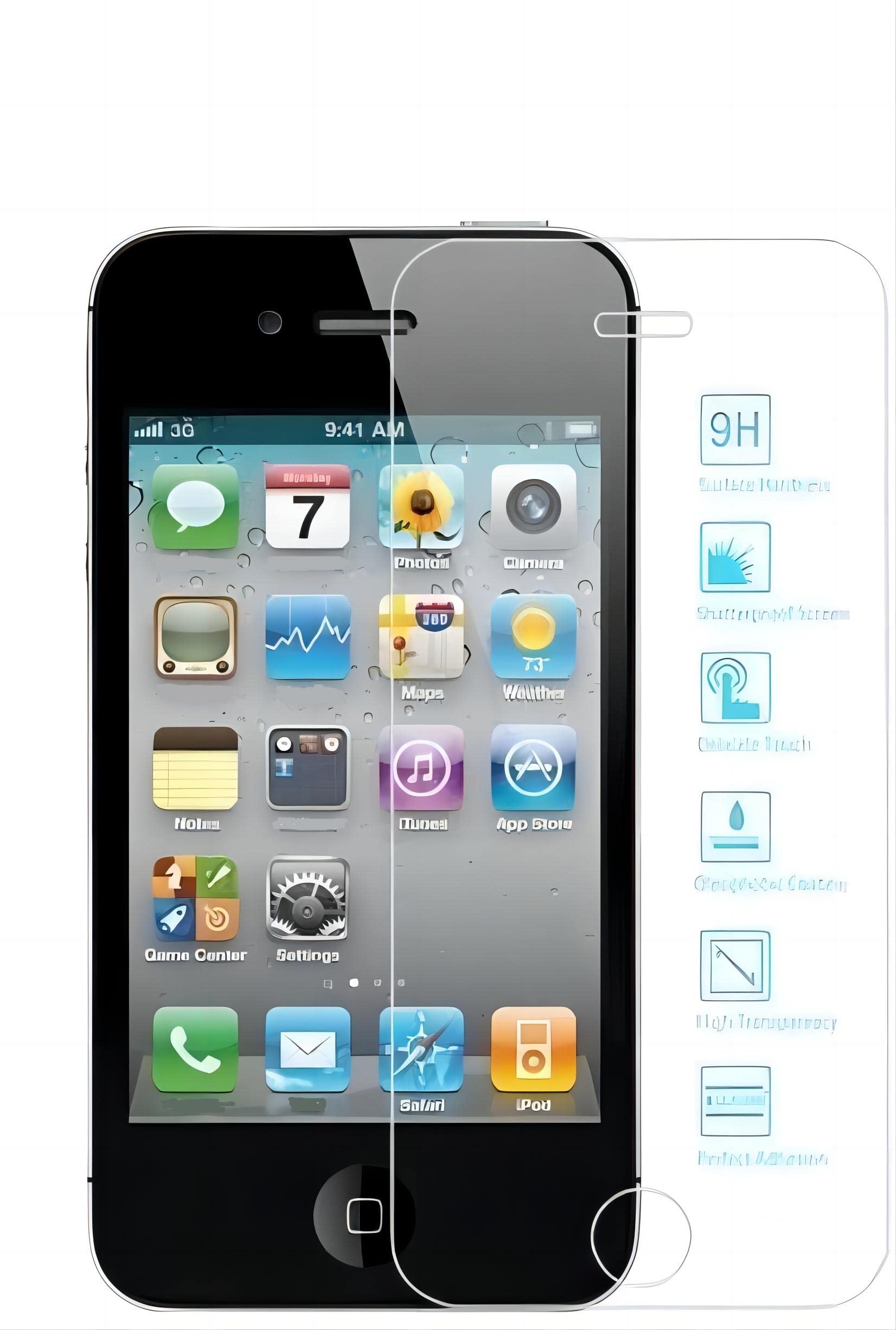 Mosiwe Box Packaging +Polycarbonate Screen Protector With Original Music Player Ipod Touch 4Th Generation Touch For Cellphone (8Gb-Black)