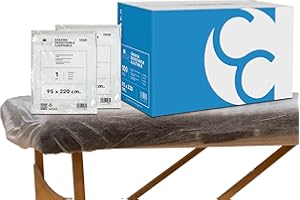 MUNTRADE Sábana Desechable SMS Ajustable 95x220 cm | Pack de sábanas desechables para camilla (100 unidades)