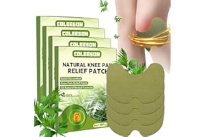 COLEESON Pain Relief Patch for Knee, 40Pcs Knee Pain Relief Patches, Knee Patches Pain Relief Plaster Wormwood Herbal Knee Pain Relief Patches Relieves Muscle Soreness in Knee, Neck, Shoulder