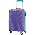 American Tourister Splash SP 55 cm Small Cabin Polypropylene (PP) Hard 8 Wheels Spinner Kid Luggage/Suitcase/Trolley Bag for Travel (Violet Tulip)