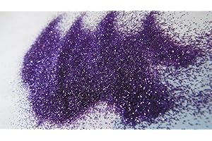 EliteKoopers 10g Dark Purple Sparkling Ultra Fine Glitter Powder, Extra Fine Shine Dust for Nail Art, Christmas Craft, Card Making, Cosmatic Craft