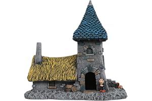 SMURFS AQUADELLA Aquadella Smurfs Forest House Gargamel Figurine, Highly Detailed and Made of Polyester Resin, Non-Toxic and pH Neutral, for Freshwater and Saltwater Aquariums