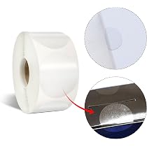 Transparente PE-Siegeletiketten Rund 25 Mm – Selbstklebend, Vollflächig Perforiert, 100 Stück