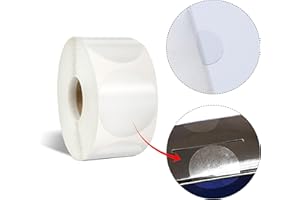 colortouch Przezroczyste naklejki na opakowanie – 1000 sztuk o średnicy 3 cm – przezroczyste samoprzylepne naklejki, etykiety, rolka, zamknięcie na koperty, pudełka