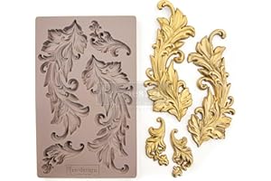 PRIMA MARKETING INC Prima Marketing 635725 Redesign Form 5X8 BAROQ SWRL, Kunststoff Keramik Papier, Barock Wirbel, 5"x8"- Baroque Swirls