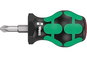 Wkrętak, śrubokręt krótki 25mm krzyżowy PH2 Stubby Kraftform WERA