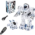 Magicwand R/C Rechargeable 2-in-1 FingerTouch Deformation Gesture Sensing,Intelligent Programmable Smart Robot for Kids【White】【Pack of 1】