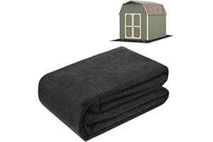 M METERXITY Outdoor Storage Shed Mat, 10x10 FT Waterproof Small Shed Flooring Mat for Patio Furniture Floor Protecting from Wear/Liquid/Dust/Oil, Non-Slip Carport Pad [Grey]