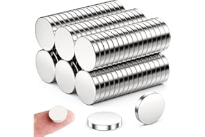 FINDMAG Lot de 50 petits aimants puissants pour réfrigérateur - 12 mm x 2 mm - Petits aimants ronds pour tableau magnétique - Aimant pour tableau blanc - Pour artisanat, assemblage de pièces