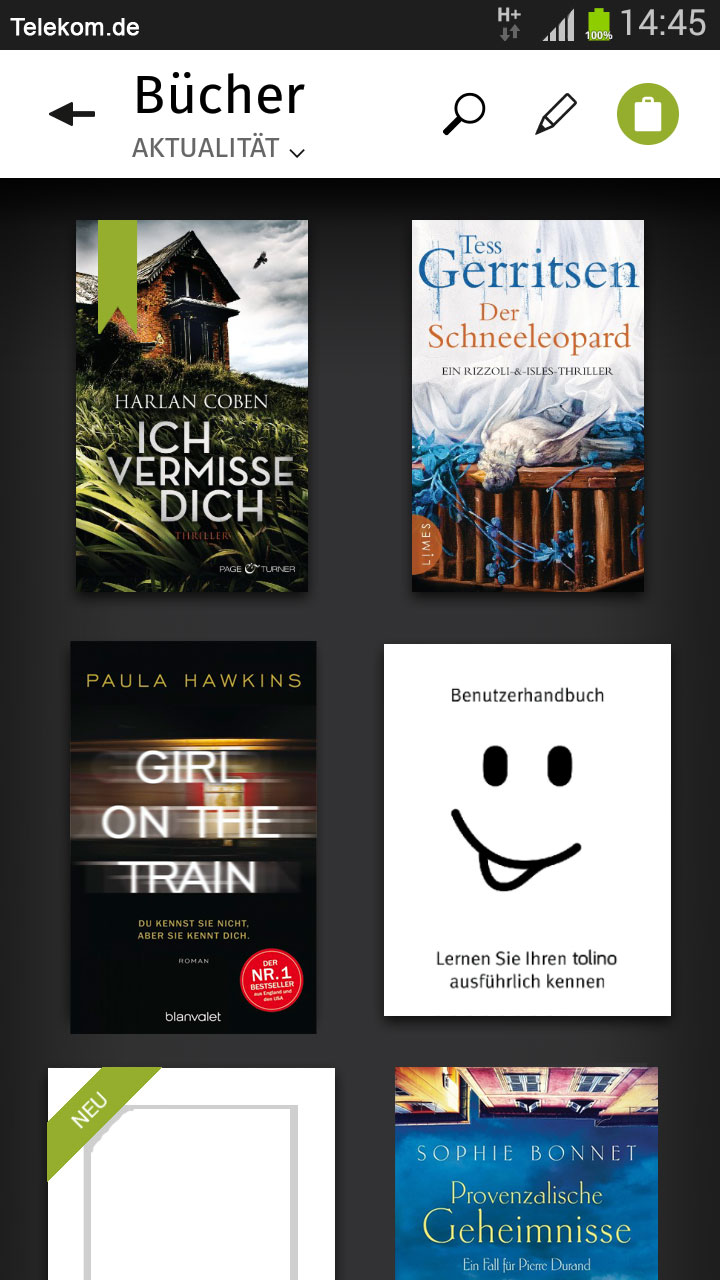 meineBUCHhandlung mit tolino Amazon.de Apps für Android