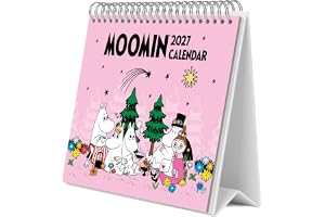 Grupo Erik Moomin Desk Calendar 2027 UK - Moomins Gifts, Merchandise | Official Moomin Calendar 2027 | 12 Month Desktop Calendar 2027 Month to View, Weekly Desk Planner