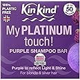 KinKind Purple Shampoo Bar - My PLATINUM Touch! Solid Shampoo Bar for Blonde, Silver & White Hair | Natural Shampoo Bar, Travel Shampoo Bars for Hair UK | Up to 50 Washes - Vegan