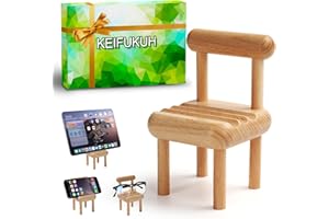 KEIFUKUH Carino Supporto Cellulare in Legno Regalo - Divertenti Regalo San Valentino per Lui e Adolescenti, Idee Regali Compleanno per Ragazzo, Novità Regalo Anniversario Marito, Gadgets Regalo Pasqua Bambini
