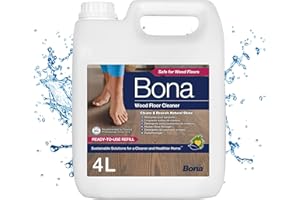 Bona - Nettoyant Pour Parquets - 4L - Compatible Avec Tous les Robots Laveurs et Serpillères Vaporisateur - Produit Nettoyant Sol - Nettoyant Sol Non Moussant - Sans Résidu & Sèche Rapidement