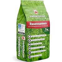 Veddelholzer Rasensamen dürreresistent für Trockenrasen & Schattenrasen Samen Grassamen schnellkeimend ideal als Saatgut…