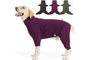 LIANZIMAU Warm Fleece Dog Coat with Legs - Full Body Winter Jacket for Small, Medium & Large Dogs
