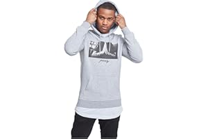 Mister Tee sudadera con capucha, manga larga, de hombre, con estampación delantera, gorro con cordón, bolsillo delantero, de moda urbana, distintos colores, tallas XS - 5XL