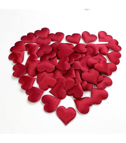 PartyDeco 30 Cristalli Decorativi A Forma Di Cuore - Rosso, 2,1 Cm - Per Centrotavola E Composizioni