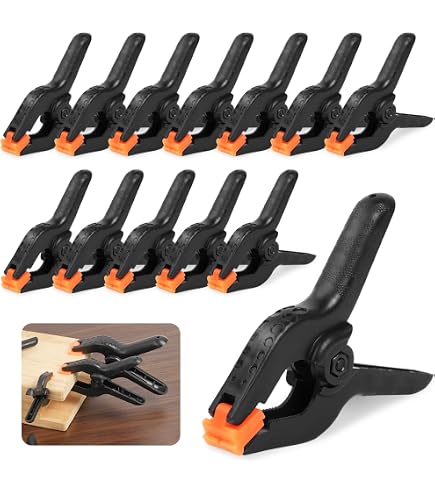 Metal Magery 3/16″ Spring Cleco Fasteners – Heavy-Duty Sheet Metal Clamps, 0-1/4″ Grip Range, USA Made (QTY: 10)