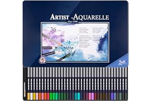 Ugmic 36 Faben Buntstifte – Buntstifte für Erwachsene, weicher Kern, Aquarellfarben-Set zum Zeichnen, Buntstifte Kinder, weiches Kern-Kunstzubehör für Künstler und Kinder