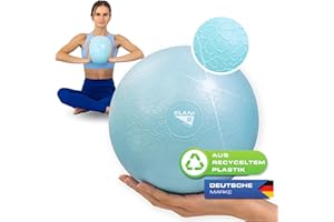 ‎ELANI ELANI Pilates Ball - 25 cm Rutschfester & Superleichter Beckenbodenball mit Übungsanleitung - schmutzabweisend und klimafreundlich bis 100 kg - Gymnastikball klein - auch als Yogaball & Fitnessball