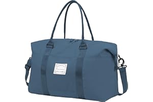 VMIKIV Sac de Sport Femme Bagage Cabine pour Easyjet Homme Sac de Voyage Léger avec Sac Humide Séparé Bagage à Main Grande Taille Sac Week-End Résistant à l'eau
