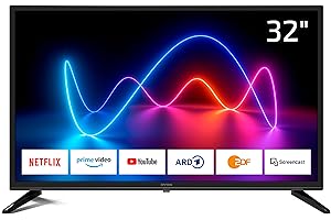 DYON Smart 32 XT Téléviseur 32 ", smart, Triple Tuner HD, Prime Video, Netflix et HbbTV