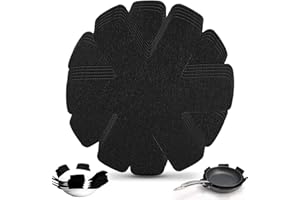 LONNEY Pfannenschutz Pfannenschoner Topfschutz 9 STK Pfannenstapelschutz aus Filz Pfannenschutz Stapelschutz Pfannenschoner zum Schutz vor Kratzern